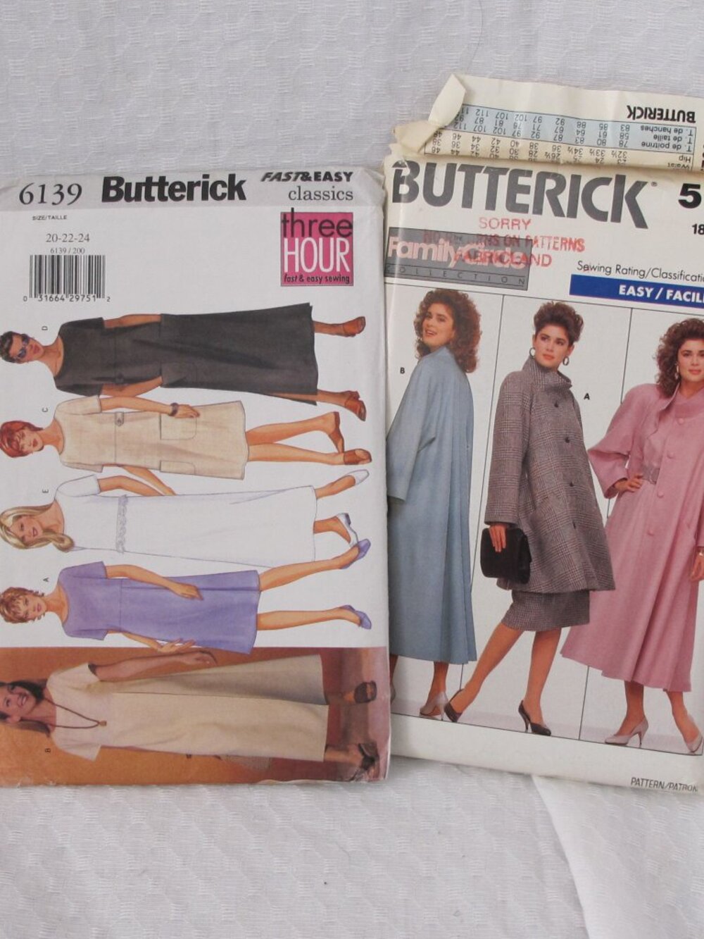 Uncut Vintage Butterick Sewing Patterns